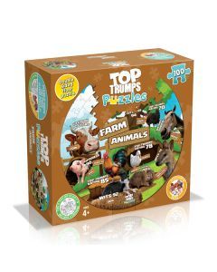 Top Trumps Farm Animals Giant Double Sided Puzzle (100pc)