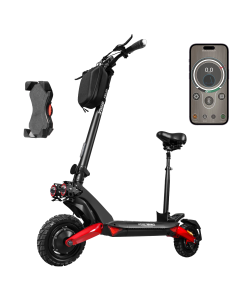 Twin Motor 62KM/H Tubeless Tire Seated Electric Scooter T8