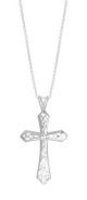 Sterling silver Celtic Patterned Cross Necklace