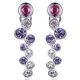 925 Sterling Silver Premium Crystal Drop Earrings 
