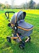 2 in 1 two-way baby stroller with bassinet grey IN STOCK
