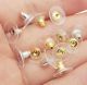 Earring clips uncomfortable? Try Comfort fit earring backs - Gold ONE pair