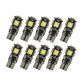 10PCS T10 Wedge 5SMD LED Bulbs W5W 194 168 131 WHITE CANBUS