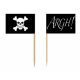 Pirate Flag food flags / cupcake toppers 50pk