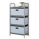 4 Tier Drawer Storage Rack Box Cabinet Organiser Shelf