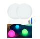 2 Pack 34cm Diameter 16-Colour Solar Inflatable Floating Ball Lights for Pools and Ponds
