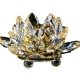 Yellow 80mm Quartz Crystal Lotus Flower