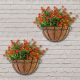 DS BS Iron Wall Hanging Half Round Planter
