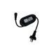1.5m Black Rubber Wire Outdoor String Fairy Lights Power Supply Cable