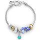 18K White Gold Charm Bracelet with 7 FREE Charms 
