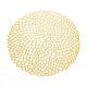 Pack of 4 Lace Look Flower Placemat - Gold PVC Placemats