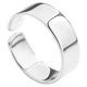 925 Sterling Silver Adjustable Ring Band 