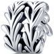 925 Sterling Silver charm with foliage design