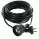 10M Mains Power Extension Lead Cord Cable Standard NZ 3-Pin Plug Black