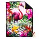 Fabulous Flamingo Sherpa Blanket