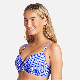 Sea Level Checkmate Cross Front Moulded underwire Bra - Cobalt