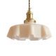 Cream Glass Lampshade Vintage Pendant Hanging Light Lamp