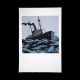 Freighter in Heavy Sea – Limited Edition Screenprint by Dick Frizzell