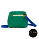 Teal and Blue Suede Bag