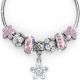 Silver Charm Bracelet with 7 FREE charms 