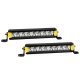 Pair 8inch Osram LED Light Bar Super Slim Single Row Combo Lamp Offroad