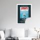 Jaws framed movie poster by Fishmob