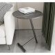 DS BS Round Side Table with Sintered Stone Desktop-Black
