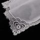 Lace wedding handkerchief in 100% cotton 