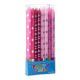 Cake Candles Tall Pink Patterned - 16 Pack