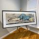 'Unconscious Woman' framed limited edition by Dick Frizzell (44/65)