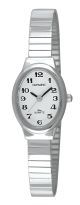Oval Dial Silver Ladies Watch