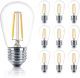 5, 10, 15, 20 Pack S14 2W LED Screw E26 Filament Dimmable Festoon Light Bulb - Warm White