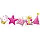 Foil balloon garland (airfill) - pink birthday