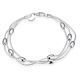 925 Sterling Silver Snake Chain with silver design element 