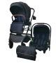 Travel system four wheel baby stroller with car seat Black IN STOCK