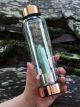 Green Aventurine Crystal Elixir Water Bottle (Copper)