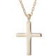18K Gold Cross Minimalist Design Gold Chain Necklace 