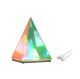3D Pyramid Acrylic 3 Colour Rechargeable Touch LED Table Lamp Night Light