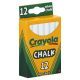 Crayola 12 Sticks White Chalk