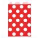 Paper lolly bags - red with polka dots 12pk