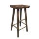 1 x  Retro Wood Bar Stool Vintage Industrial Dining Chair Solid Wood Timber 75cm