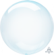 Crystal Clearz round balloon - blue
