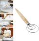 33cm Baking Danish Dough Stainless Steel Wire Whisk Mixer Artisan Bread Mixing