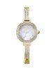 Ladies Gold Bracelet Style Eco-Drive Watch with Crystals