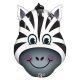 Zebra foil balloon