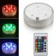 7cm Diameter 16-Colour Waterproof Submersible LED Lights with Remote for Vase and Pool
