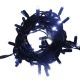 10m Black Rubber Connectable Outdoor Waterproof String Fairy Lights - Cool White