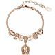 Rose Gold Charm Bracelet with 7 FREE charms 