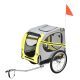 Folding Dog Bike Trailer Pet Cart Carrier for Bicycle Travel