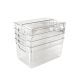 DS BS 5Pcs Clear Refrigerator Organizer with Cutout Handles